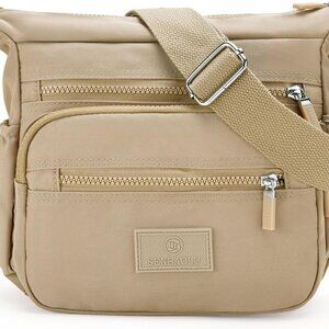 Lightweight Nylon Crossbody Travel Bag for Women - Stylish Multi-Pocket Design
